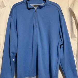Pebble Beach XL Light Blue Long Sleeve Quarter Zip